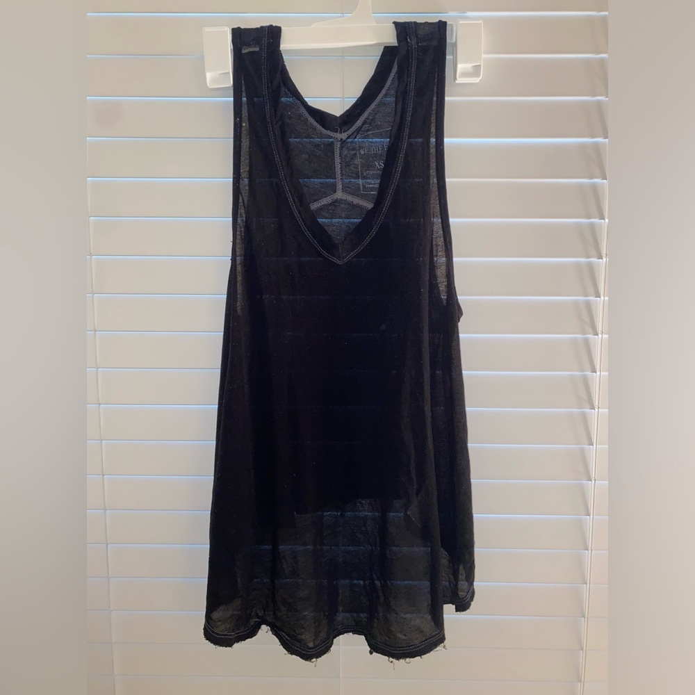 Free people black tank top